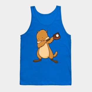 Baseball Sports Groundhog Player Team Coach Mom Dad Tank Top